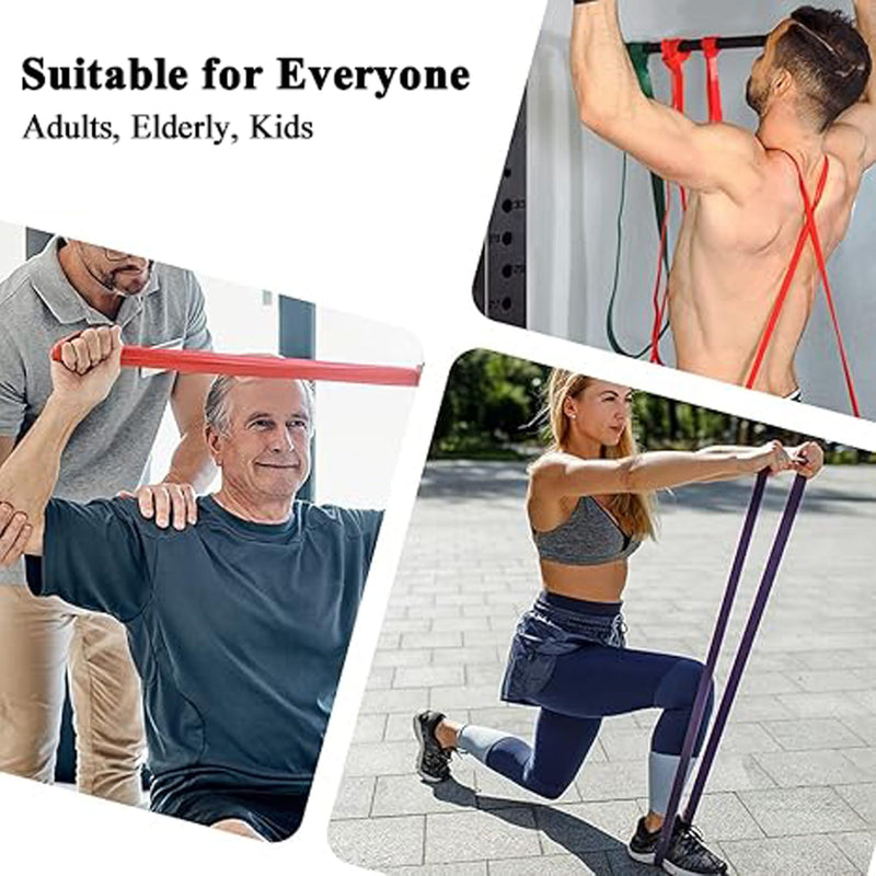 PROIRON Resistance Bands Pull Up Assistance Bands Comfortable Anti-Slip Exercise Bands for Pull up Dip Squat Gym Workout Physical Therapy Stretch Bands for Men & Women - Length 82inch（208cm） #5 Black 80-150LB（single）