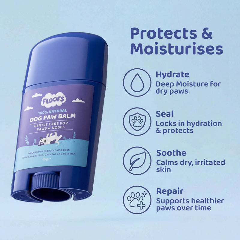 Dog Paw Balm, Paw and Nose Balm for Dogs. All Natural Paw Balm for Dogs. Easy Application Dog Moisturiser, Great for Cracked Paws and Dry Noses, 41g