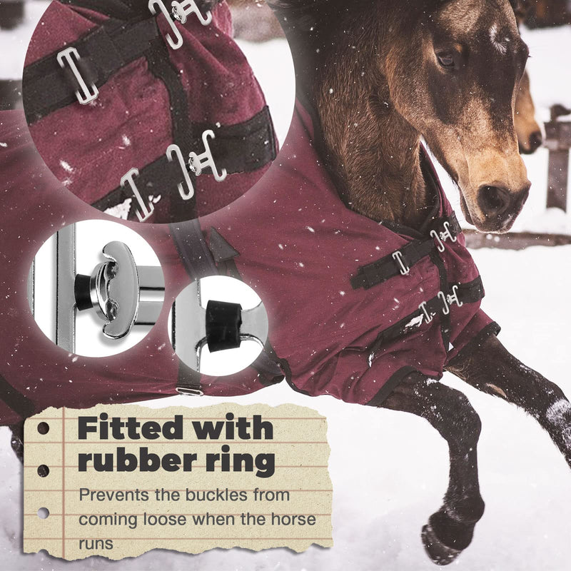 Harrison Howard 3PCS Hardware Horse Blanket Surcingle Buckle Replacement for Horse Sheets Surcingle Attachment 1 Set one piece - BeesActive Australia