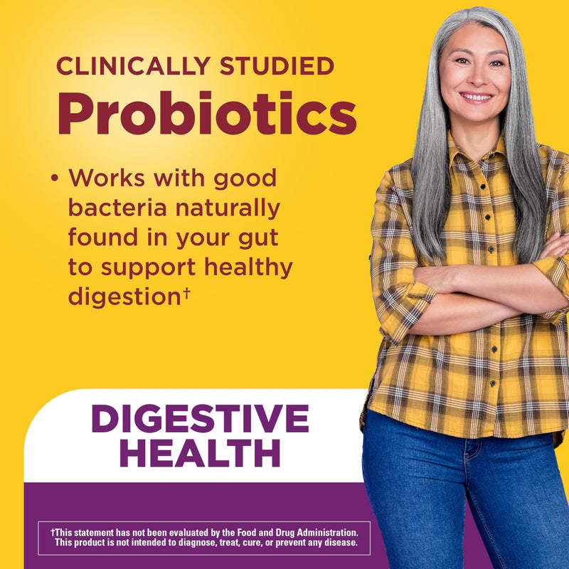 Nature Made Probiotics for Women and Men, 42 Probiotic Gummies | Probiotics with 8 Billion CFU Per 2 Probiotic Gummies, Support Healthy Digestion, Raspberry & Cherry Flavors, 21 Day Supply 42 Count (Pack of 1)