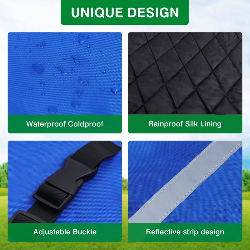 Calf Goat Blanket Jackets Saver Coat for Winter Waterproof Livestock Calves Warm Blankets (Cotton-Padded) cotton-padded - BeesActive Australia