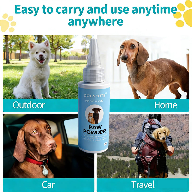 Dog Paw Balm Powder, Yeast Infection Treatment for Dogs, Paw Cleaner for Dogs & Cats, Prevent Cracked Pads and Toes