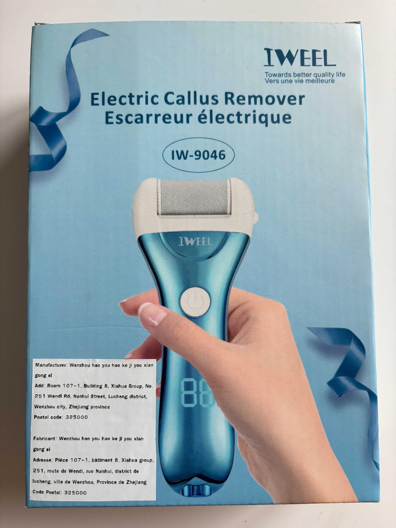 Electric Foot Callus Remover, Rechargeable Electronic Foot File Pedicure Kits, Electric Callus Remover for Feet, Foot Scrubber Dead Skin Remover, Professional Foot Care for Dead Skin Ideal Gift Chromed Blue - BeesActive Australia