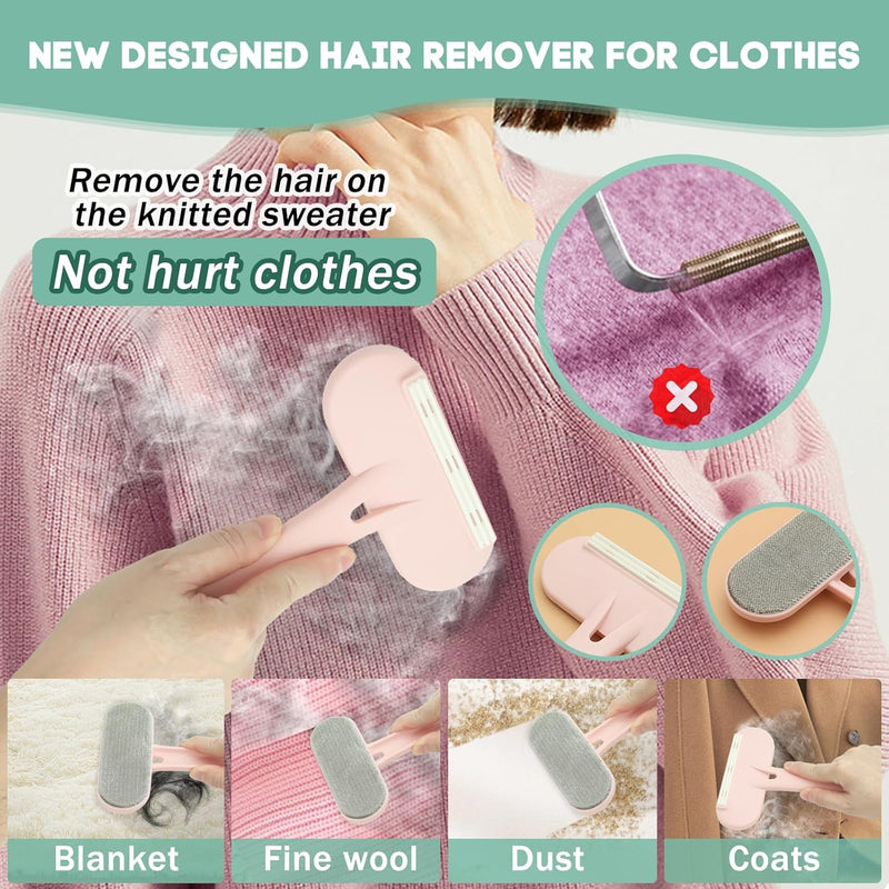 Pet Hair Remover for Couch, 4 Pcs Dog and Cat Hair Remover for Couch, Pet Hair Removal Tool, Portable Carpet Scraper and Brush for Carpet, Furniture, Blanket, Clothes, Bedding, Car Mat, Pet Tower - BeesActive Australia