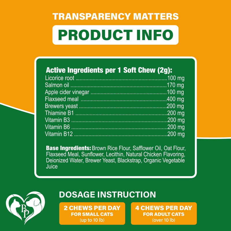 Flea and Tick Prevention Chewable Pills for Dogs and Cats - Revolution Oral Flea Treatment for Pets - Pest Control & Natural Defense - Chewables Small Tablets Made in USA (Chicken (for Cats)) Chicken (for Cats)