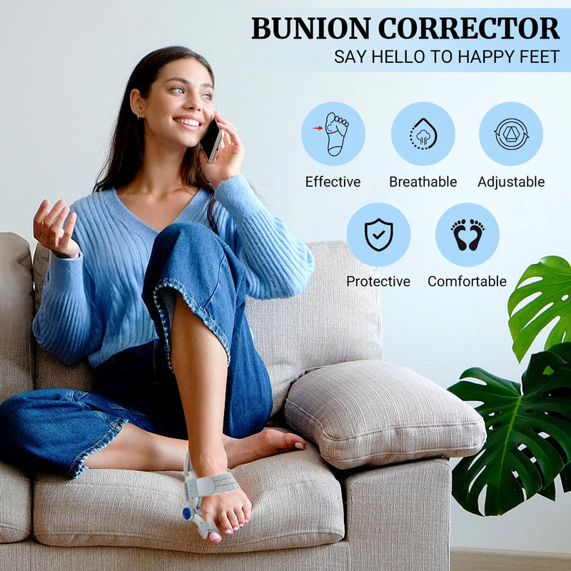 Bunion Corrector for Women Men Big Toe,Adjustable Bunion Fix Relief Bunion Splints for Pain Relief & Toe Alignment – Fits Left & Right Feet (1PCS)