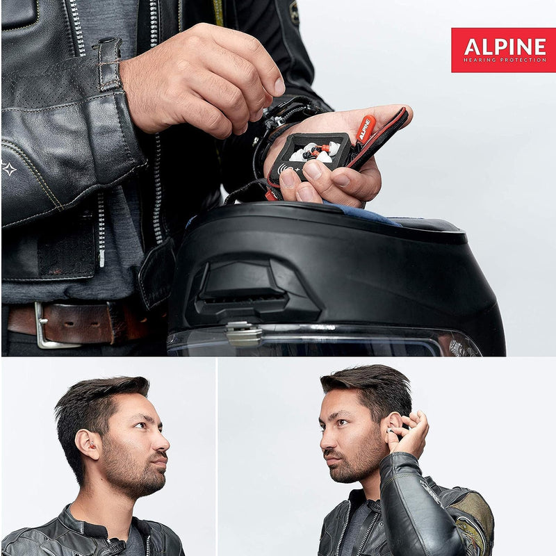Alpine MotoSafe Pro - Premium Motorcycle Ear Plugs for Wind Noise Reduction - 20dB - Motorcycle Hearing Protection - Ultra Soft Comfortable Motorcycle Hearing Protection - 2 Pair