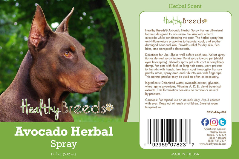 Healthy Breeds Doberman Pinscher Avocado Herbal Spray 17 oz
