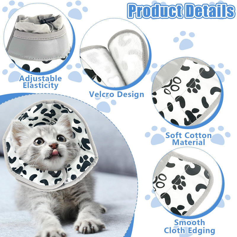 AYSYR Cat Neck Brace 10-13 cm, Adjustable Cat Neck Brace, Foldable Soft Neck Brace for Cats for After Operations and Injuries, Prevents Licking Wounds Cat Collar (Grey, M) - BeesActive Australia
