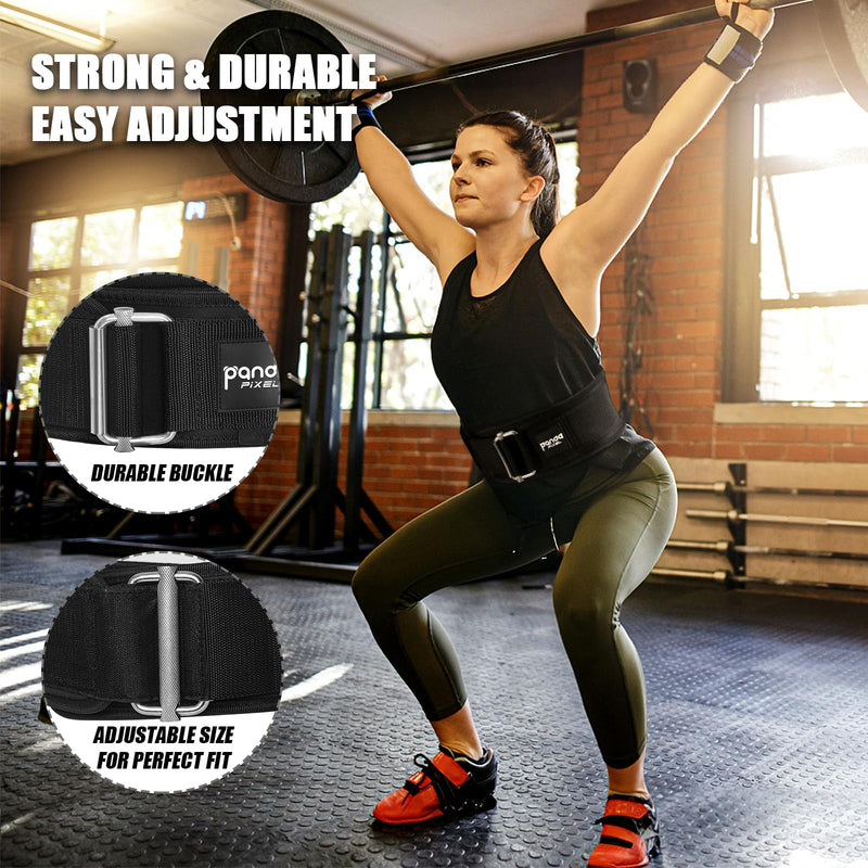 Weight Lifting Belt, PIXEL PANDA Self-Locking Weightlifting Belt, Weight Lifting belts, Premium Gym Belt for Men and Women, Professional Powerlifting Belt for Workout Fitness Squats Deadlifts Bodybuilding Medium (29-34"/75-88CM) Black - BeesActive Australia