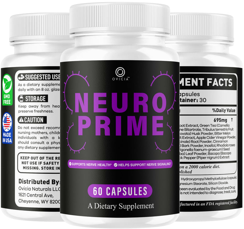 Neuro Prime - Neuro Prime Advanced Formula Capsules, NeuroPrime Pills All Natural Ingredients Daily Premium Support Vitamins for Overall Health & Wellness Reviews, 60 Capsules for 1 Month
