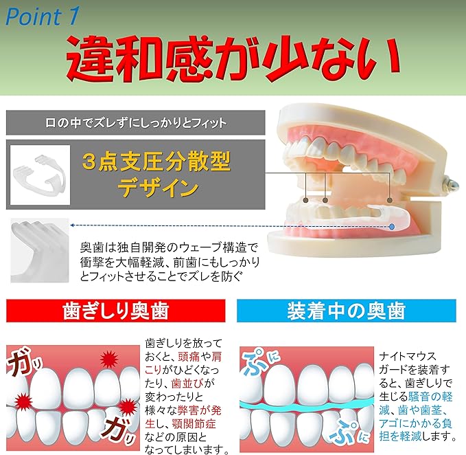 O.M.CTOKYO Anti-Bruxism Mouthpiece, Easy Installation, No Molding Required, Set of 2, Night Guard, Teeth Alignment, Mouth Care, Silicone Material, Unisex - BeesActive Australia