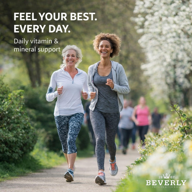 Beverly International Fit Tabs Daily Multi-Vitamin/Mineral, 120 Tablets | Energy & Vitality, Performance & Wellness, Daily Fitness Lifestyle Support, Iron Peptonate, Botanical Extracts & Probiotics