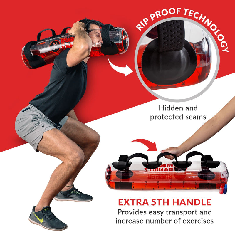 RubberBanditz Water Weight Aqua Bag, Aquatic exercise equipment, Hydro Core Training Bag for Balance, Strength, Portable Water Aerobics Equipment & Outdoor Workout Gear, Aqua Training & Weight Lifting - BeesActive Australia