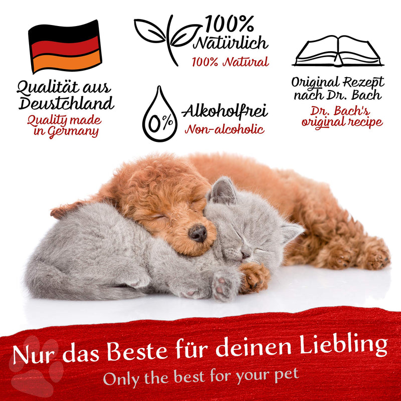 Anxiety & Stress Bach Flower Globules for Dogs & Cats - Soothing for Anxiety & Stress - Original Blend by Dr. Bach - Emergency Globules for Soothing Pets - Alcohol Free - 10g
