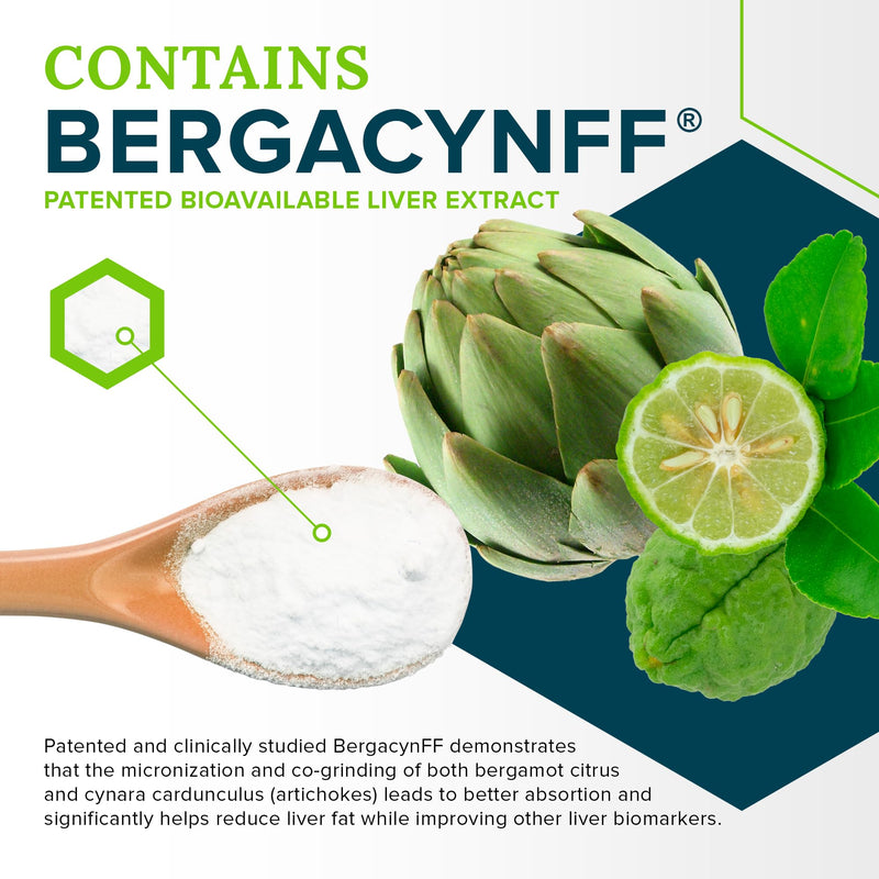 The Everyday Liver Vitamin - Liver Cleanse Detox & Repair with Bergacyn FF, Organic Milk Thistle, Dandelion Root & Artichoke Extract for Liver Health - Fatty Liver Support Supplements