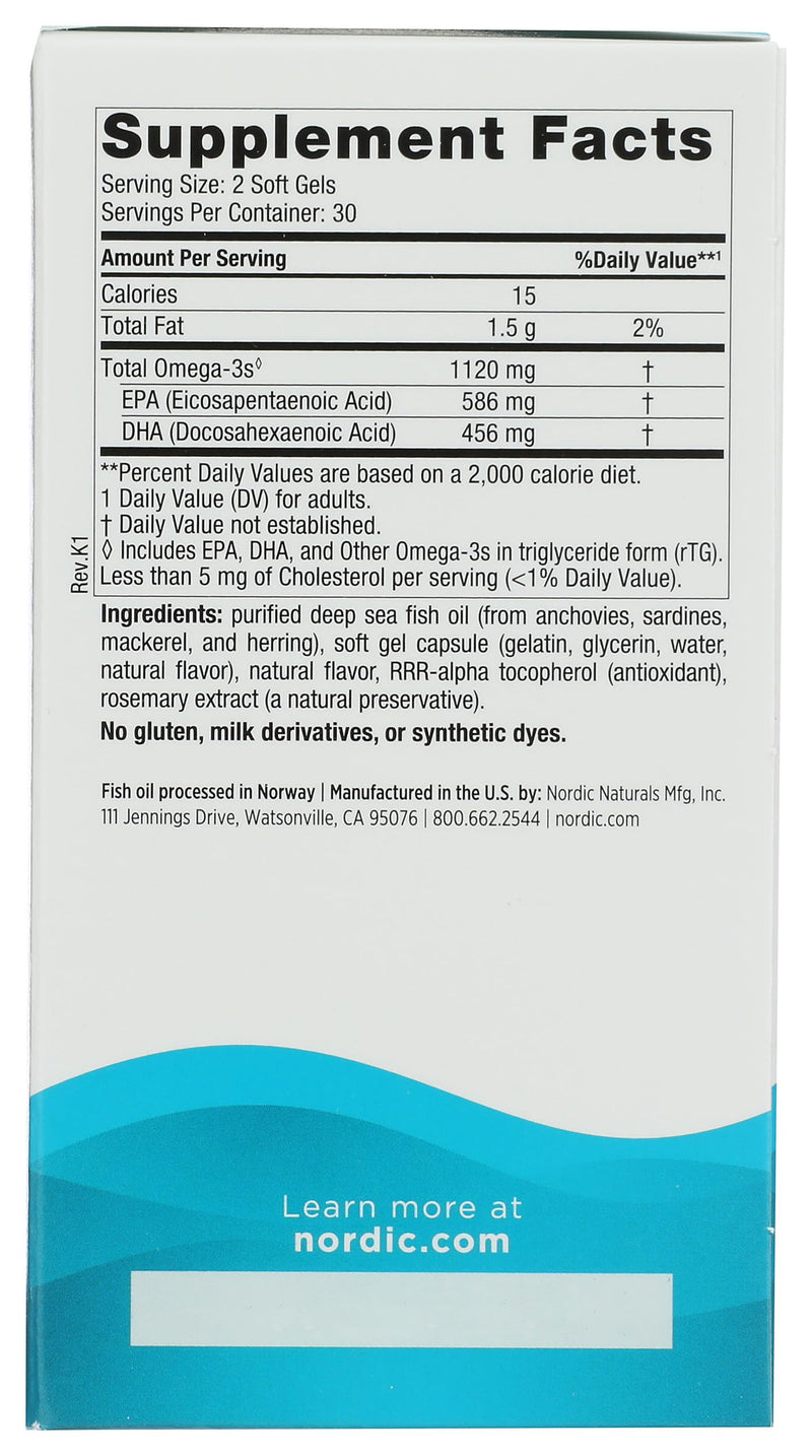 NORDIC NATURALS Ultimate Omega Minis, 60 CT