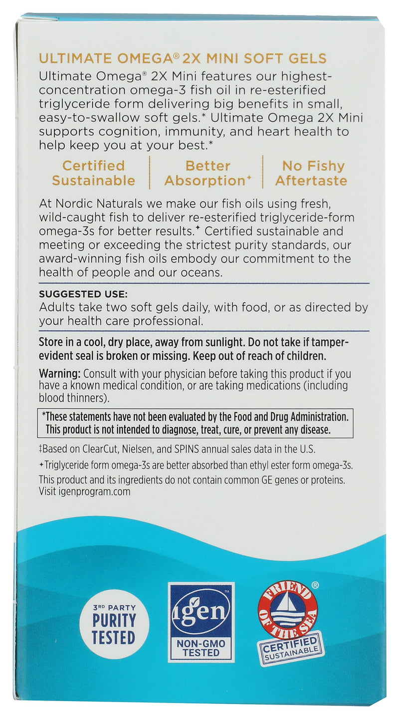 NORDIC NATURALS Ultimate Omega Minis, 60 CT