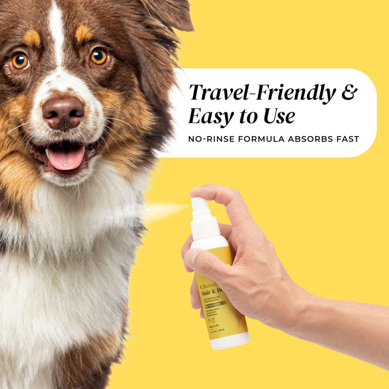 Cleansing Hair and Body Spray for Dogs - 5.1 Fl Oz of Dog Deodorizing Spray Long Lasting Formula - Everyday Body Spray with Aloe, Lemongrass Oil, and More - Made in The USA - BeesActive Australia