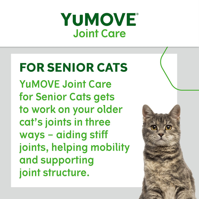 YuMOVE Senior Cat | Joint Supplement for Older, Stiff Cats, with Glucosamine, Chondroitin & Calming Care for Cats | Previously YuCALM Cat | Calming Supplemnent for Cats + YuMOVE Calming Care for Cats
