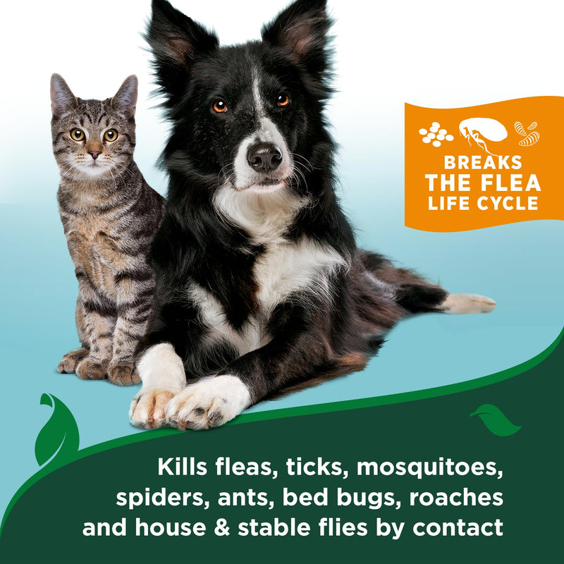 Bundle of Vet's Best Flea and Tick Yard & Kennel Natural Spray - 32 oz + Vet’s Best Flea & Tick Advanced Strength Natural Dog Shampoo - 12 oz