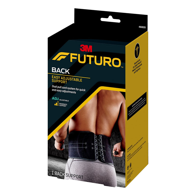FUTURO Easy Adjustable Back Support, Adjustable 1 Count (Pack of 1) Stabilizing Back Support