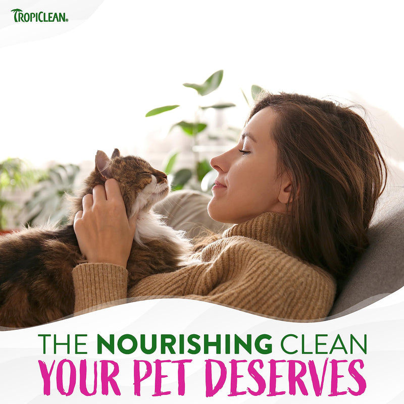 TropiClean Berry & Coconut Deep Cleansing Cat Shampoo | Kitten Shampoo Reduces Matting | Natural Shampoo Derived from Natural Ingredients | Made in The USA | 12 oz. Berry and Coconut - BeesActive Australia