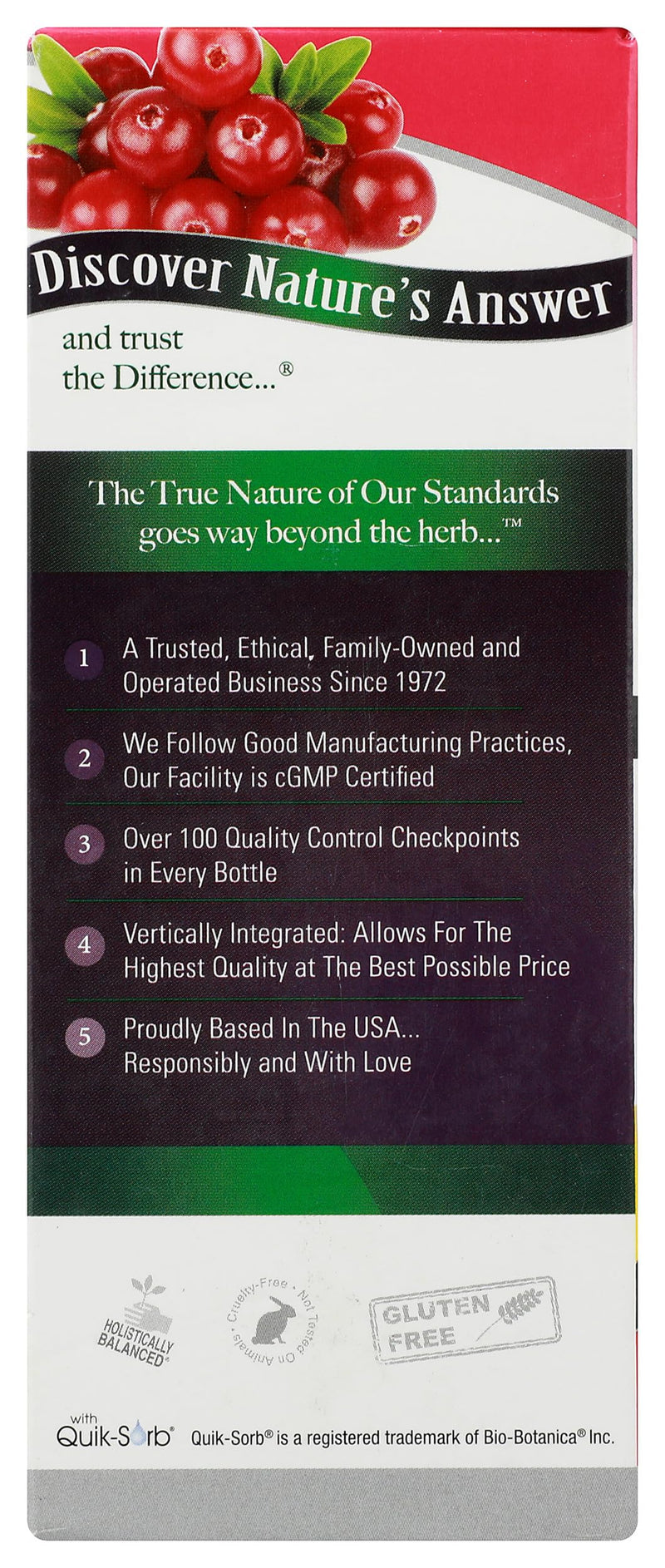 Nature's Answer UT Answer | Urinary Tract System Support | Cranberry Flavor Dietary Supplement | Alcohol-Free, Gluten-Free, Not Tested on Animals & Vegan 4oz - BeesActive Australia