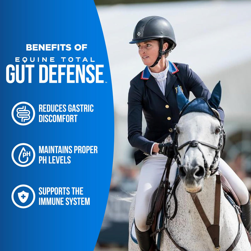 Equine Total Gut Defense– All-Natural Digestive & Immune Support Supplement for Horses – Maintains Ph Levels – Supports Digestion - 100% Natural – Made in USA - PawsPlanet Australia