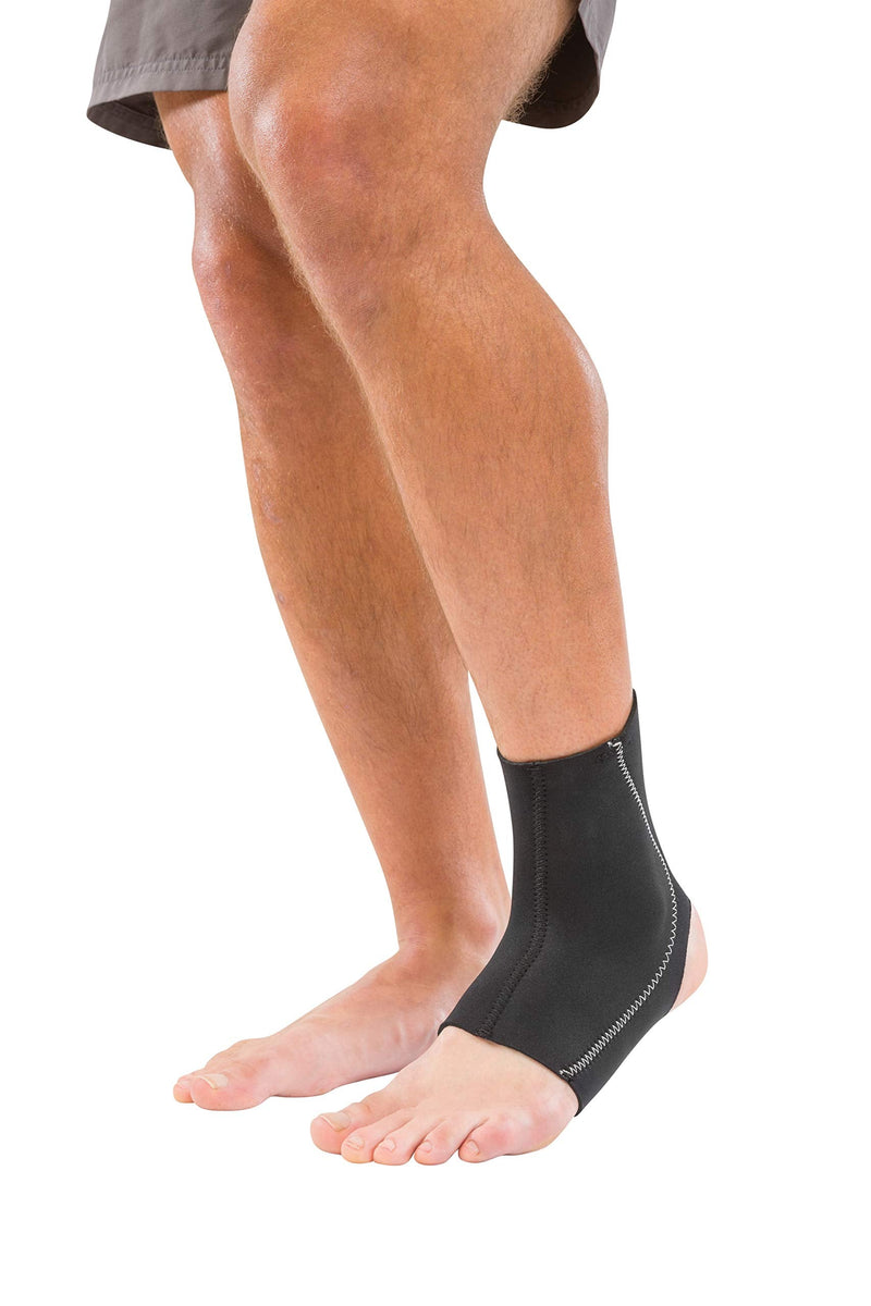 Mueller Sports Medicine Neoprene Ankle Support Sleeve, Ankle Pain Relief Support for Men and Women, Ideal for Sprains, Strains, Arthritis, Black X-Large (Pack of 1)