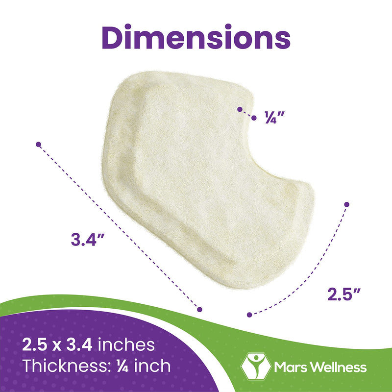 Premium Dancers Pads for Ball of feet Pain - Sesamoiditis Pads - Made in USA - 1/4" Thick Adhesive Skived Felt - 12 Pieces - Left Foot