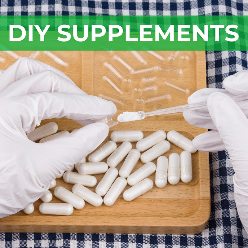 Vegan Empty Pill Capsules Size 2 Plant Based Clear (100 Count) Gluten Free, Non-GMO, Halal Certified Caps Filling Kit with 2 Spoons for Vegetarian DIY Your Own Supplements 100 Count (Pack of 1)