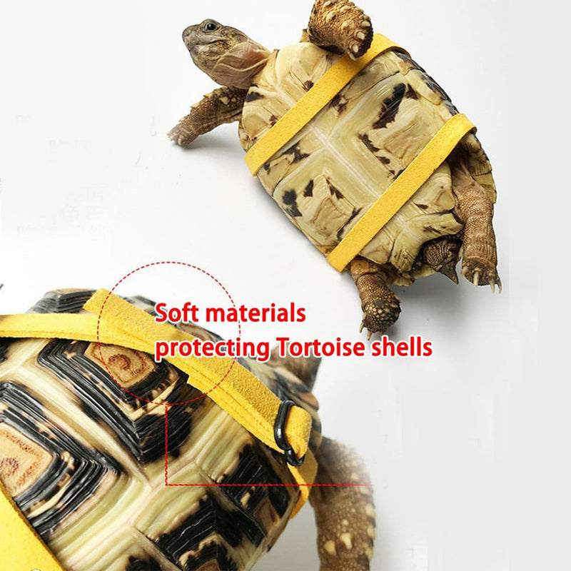 Pet Tortoise Turtle Leather Harness Small Pet Turtle Leash and Harness Pet Tortoise Leash Suitable for Tortoise Supplies Adjustable Control Leash (S,Blue) Blue S - BeesActive Australia