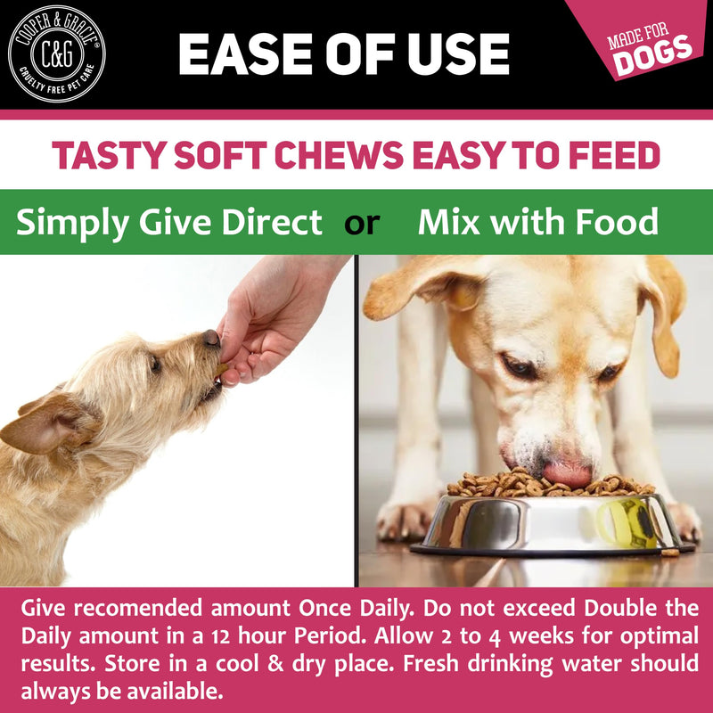 C&G Pets Natural Coprophagia Deterrent Soft Chews | Stool Eating Deterrent | Stool Tastes Foul | Help Neutralize Urine | Reduces Bad Breath | Veterinarian Formulated… (120 Chews) 120 Chews