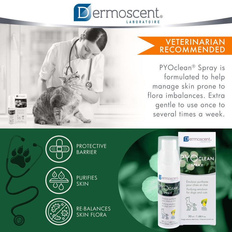 Dermoscent PYOclean Spray for Dogs and Cats - 50 ml - BeesActive Australia