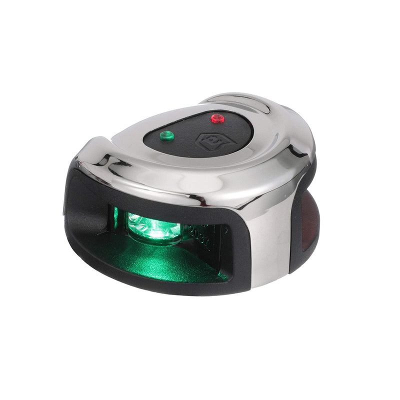 attwood NV2002SS-7 LightArmor 2-Mile Navigation Lights, Deck Mount, Round, Bi-Color, LED Lighting, Stainless Housing One size Deck Mount - Stainless Steel