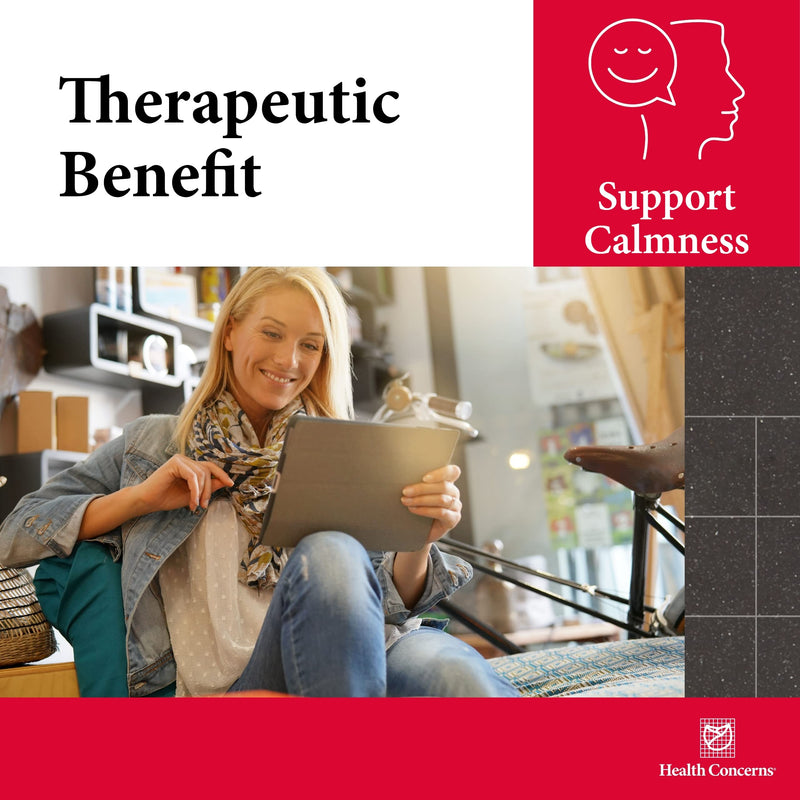Health Concerns Calm Spirit - Stress Relief Supplement for Men & Women - Herbal Calming Support - Eases Tension & Nervousness - Magnesium, Hawthorn, Chinese Peony & Taurine - 90 Capsules 90 Count (Pack of 1)