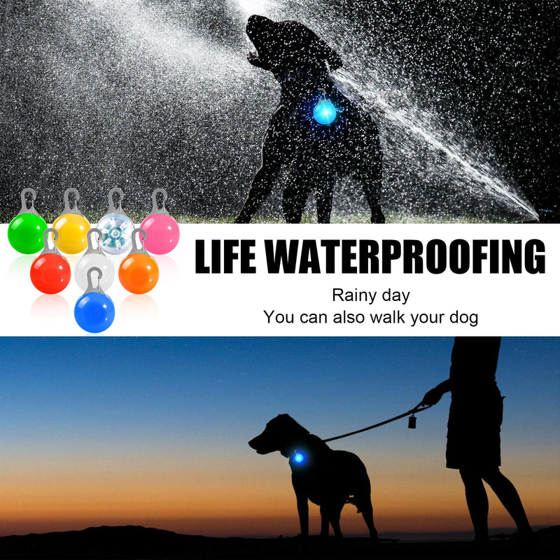 GAOUTO Pack of 15 dog light pendants, flashing light dog, dog safety flashing light clip-on LED light pendant, pet light collar with 3 flashing modes, light pendant for school bags and children - BeesActive Australia