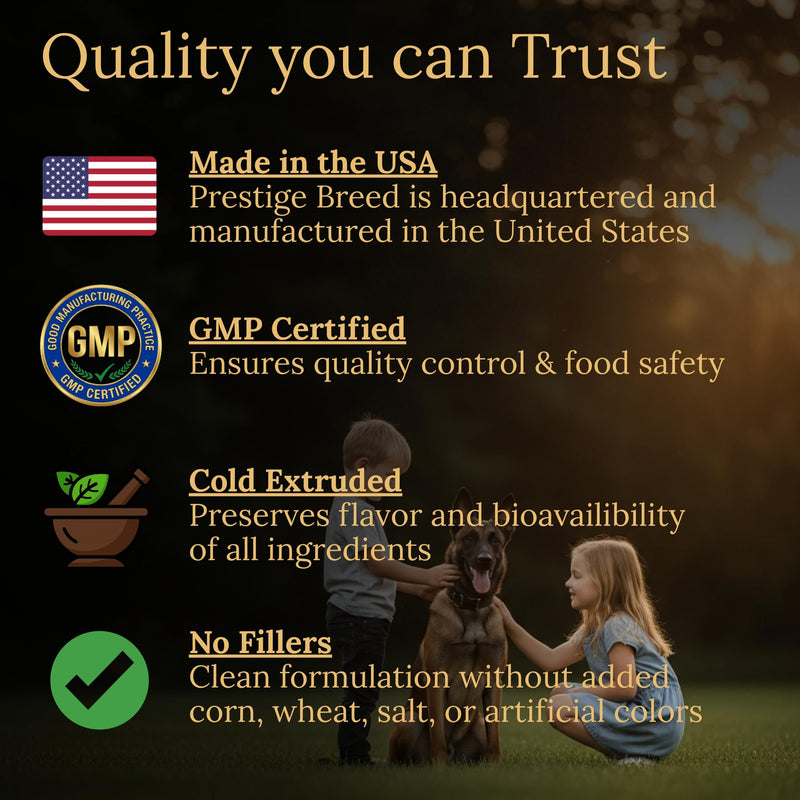 Belgian Malinois Multivitamins, 90 Count, Made in the USA with Real Bacon.