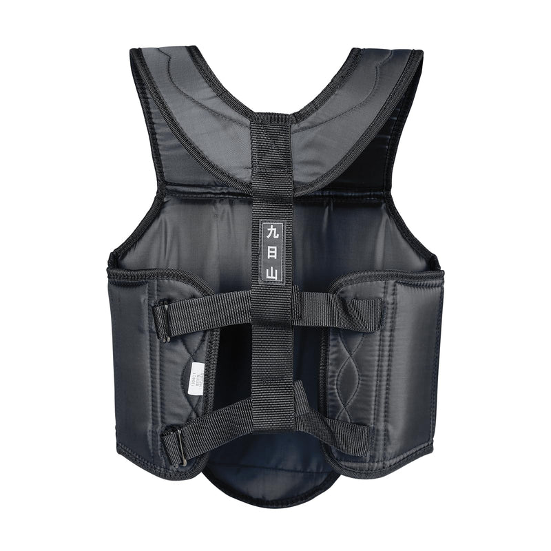 Wesing Martial Arts Muay Thai Boxing Chest Protector MMA Sanda Chest Guard Small Black