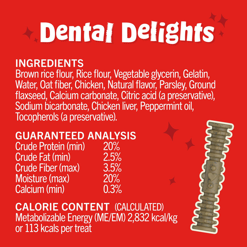 Stella & Chewy's Dental Delights with Freeze-Dried Chicken - Medium Dental Treats for Dogs, 5.5 Ounce Bag Chicken (Medium Treat) 5.5 Ounce (Pack of 1) - PawsPlanet Australia