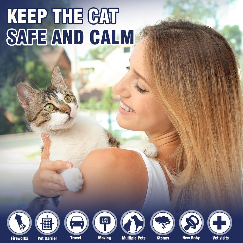 Pheromones Cat Calming Socket 6 in 1 for Cat Calming Diffuser Calming Diffuser Set Cat Anti Stress Fragrance Plug Tasteless (2 Plugs + 4 Refill Packs of 48 ml) - BeesActive Australia
