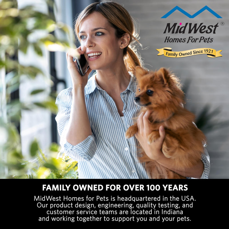 MidWest Homes for Pets Dog Crate Cover, Privacy Dog Crate Cover Fits MidWest Dog Crates, Crate Cover Only, Machine Wash & Dry, Black, 42-Inch - BeesActive Australia