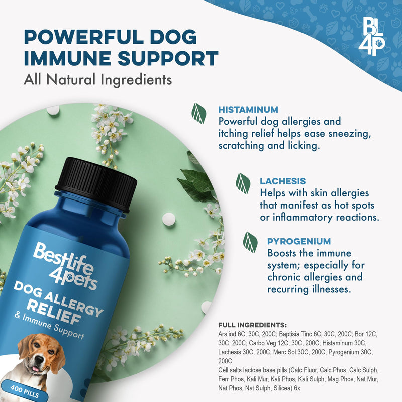 Dog UTI Treatment, Bladder & Kidney Support, Natural Incontinence and Bladder Control for Dogs Reduces Urinary Tract Infections and Dog Allergy Relief & Immune Support, Natural Holistic Itch Relief