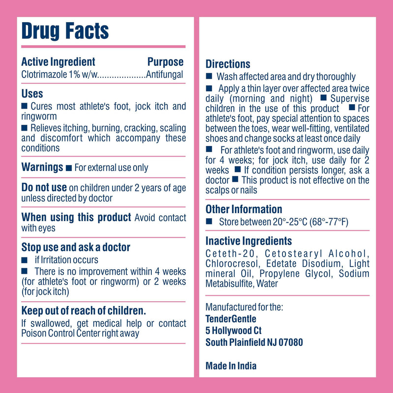 Clotrimazole Antifungal Cream for Skin - 1 Pack with 4 oz. of Clotrimazole Cream for Jock Itch, Athletes Foot Treatment, and More - BeesActive Australia