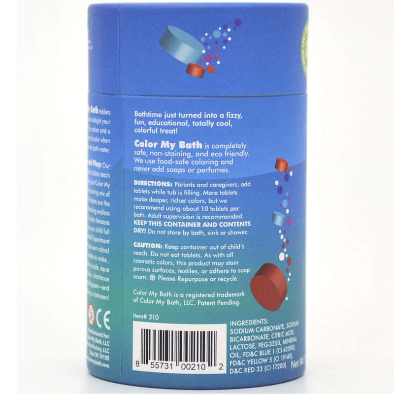 300 Count - The Original Fizzy Color Changing Tablets - Non Toxic, Non Staining, Fragrance Free Eco-Friendly Container - Fun Educational Bathtime Activity for Kids - Made in The USA - BeesActive Australia