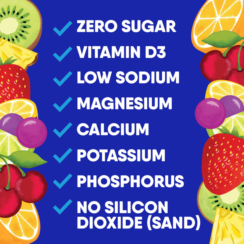 GoHydrate Low Sodium Electrolytes Powder Packets Sugar Free - Instant Hydration Daily Drink Mix - Zero Sugar Water Flavor Packet Singles with Vitamin D - (Variety Pack, 30 Packs) | Instant Hydration Daily Drink Mix; Water Flavor Packet Singles with Vit...
