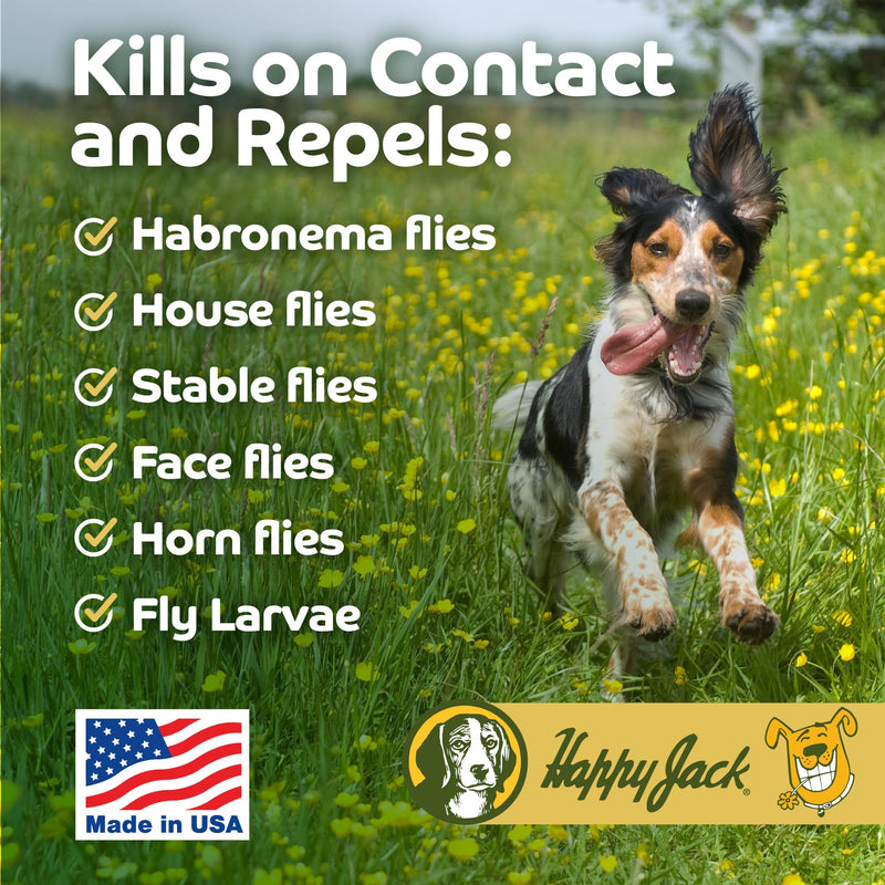 Happy Jack Onex Fly Repellent Ointment, Repels Adult Flies on Horses, Dogs, Ponies, Eliminates Hatching Larvae, 4 oz Jar - BeesActive Australia