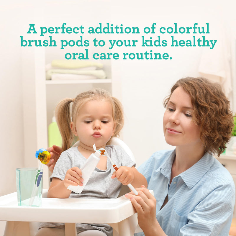 GuruNanda Brush Pods (1 Pack) - Toothbrush Head Cover for Manual & Electric Brushes - Clip-On Plastic Toothbrush Protector with Natural Essential Oil Vapors - Colors Varies, 13-33-001-08388-24 Pack of 1 - BeesActive Australia