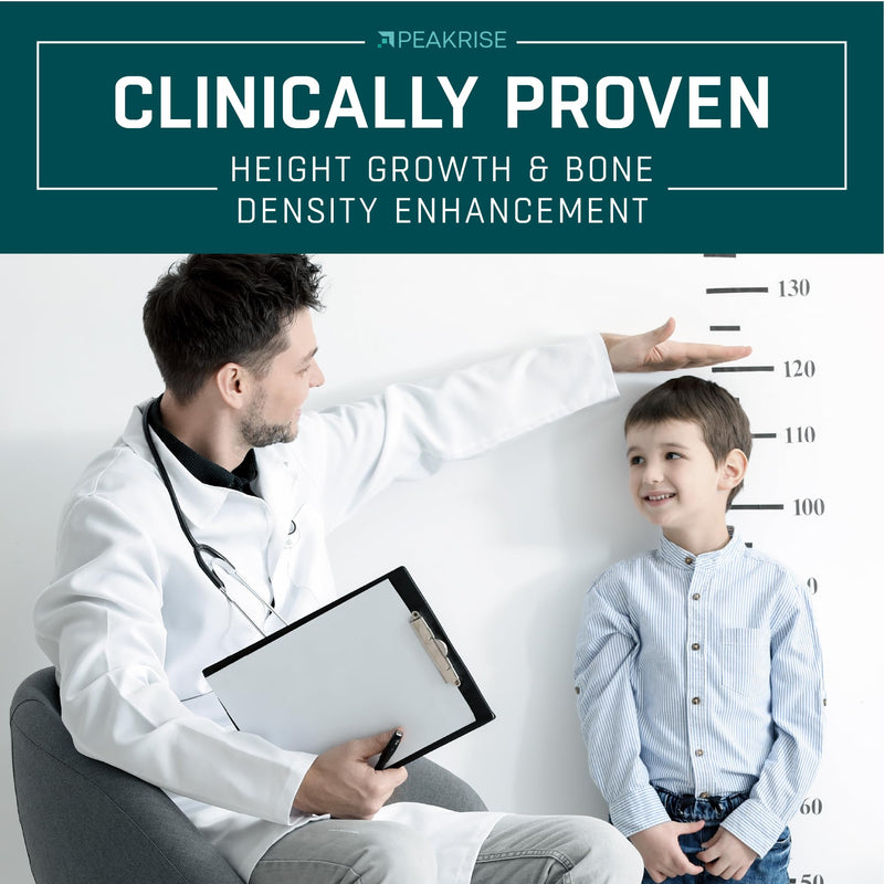 BIOTEQUELAB Height Growth Maximizer, Calcium, Vitamin D3 and Zinc Blend Pills, Bone Growth Supplement for Kids and Teens, Bone Strength, Density Support, GMO-Free, Gluten-Free, Made in USA, 180 Caps 180 Count (Pack of 1)
